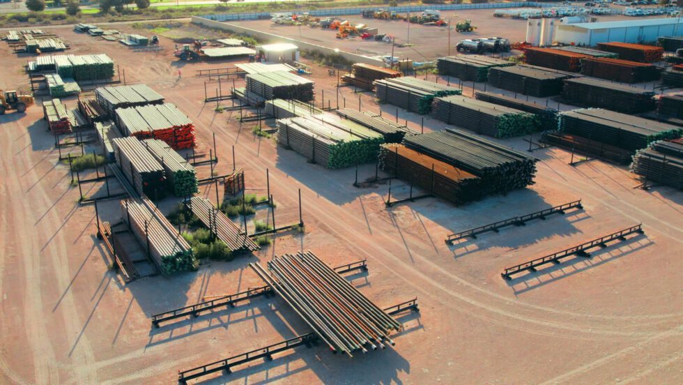 AC Pipe yard aerial
